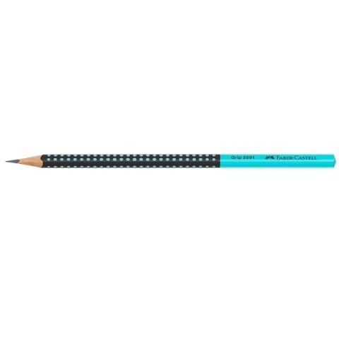 Ołówek Faber-Castell Grip 2001 Two Tone - czarny/turkusowy (517012 FC)