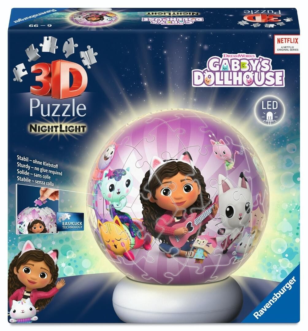 Puzzle 3D NightLight Gabby`s Dollhouse