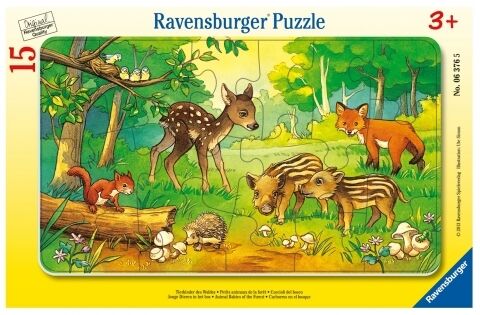 Puzzle 15 Leśne zwierzęta