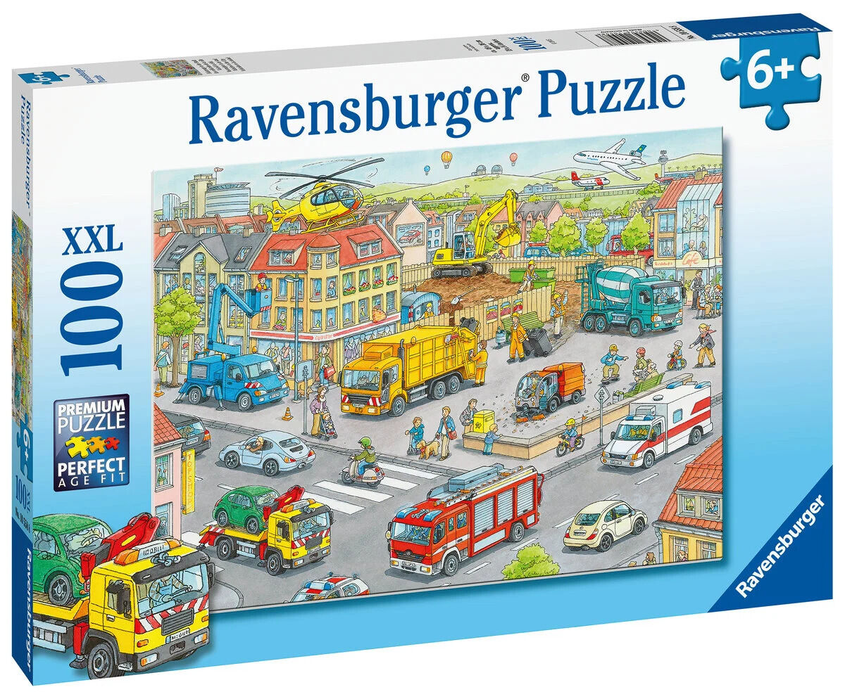 Puzzle 100 Pociąg w mieście XXL