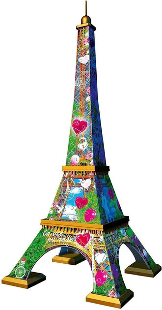 Puzzle 3D Wieża Eifla Edycja Love