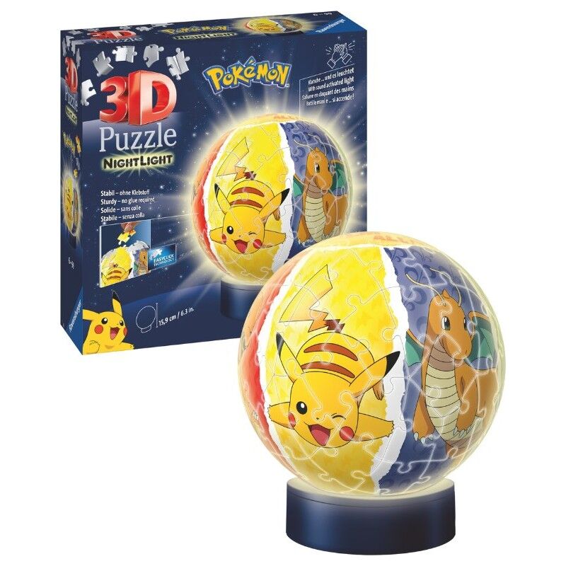 Puzzle 3D 72 Świecąca kula Pokemon