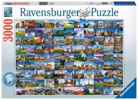 Puzzle 3000 99 pięknych miejsc w Europie