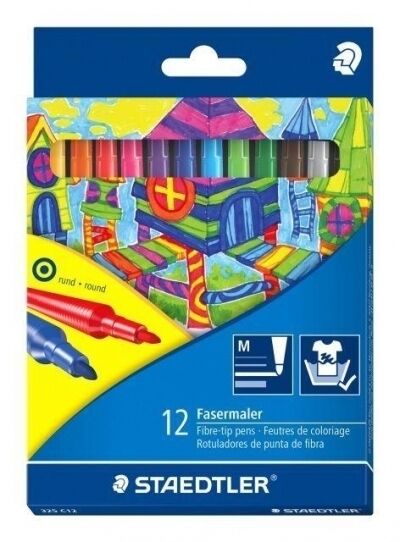 Staedtler, Flamastry szkolne NC, 12 kolorów