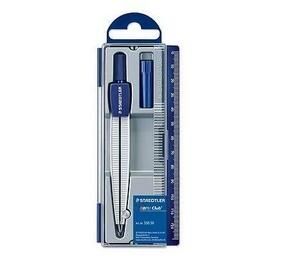 Cyrkiel szkolny Staedtler Noris z etui na grafity, niebieski (S 550 50)