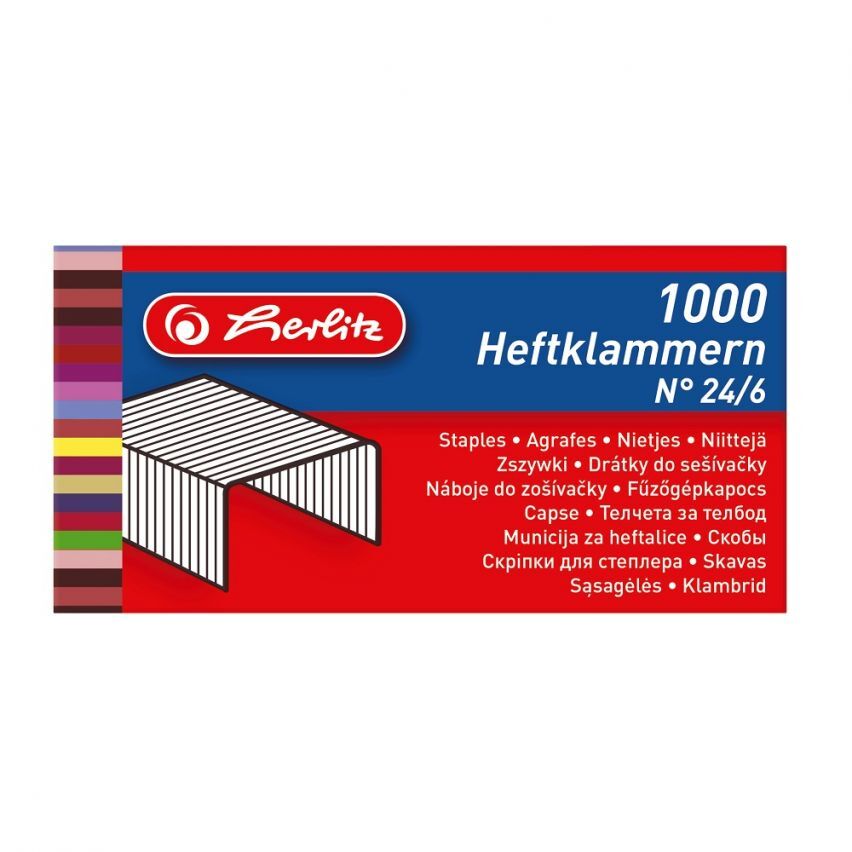 Zszywki Herlitz 24/6, 1000 szt. (8760514)