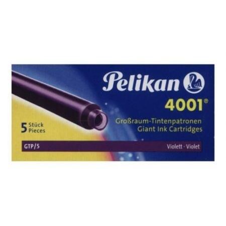 Naboje długie Pelikan 4001 GTP/5, 5 szt. - fioletowe