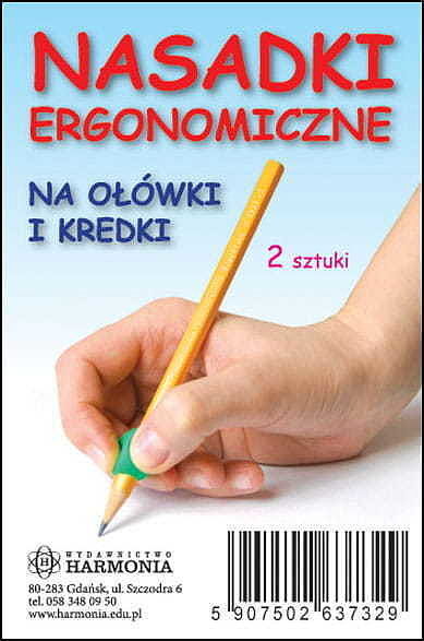 Nasadki ergonomiczne na ołówki i kredki 2 sztuki