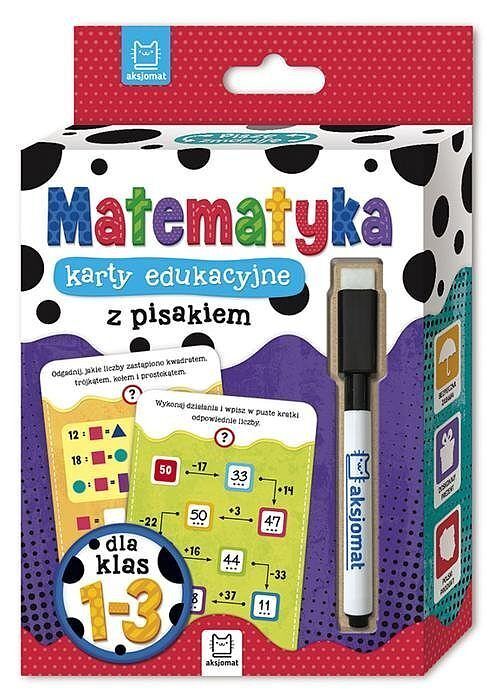 Matematyka klasy 1-3 – karty edukacyjne z pisakiem dla klas 1-3