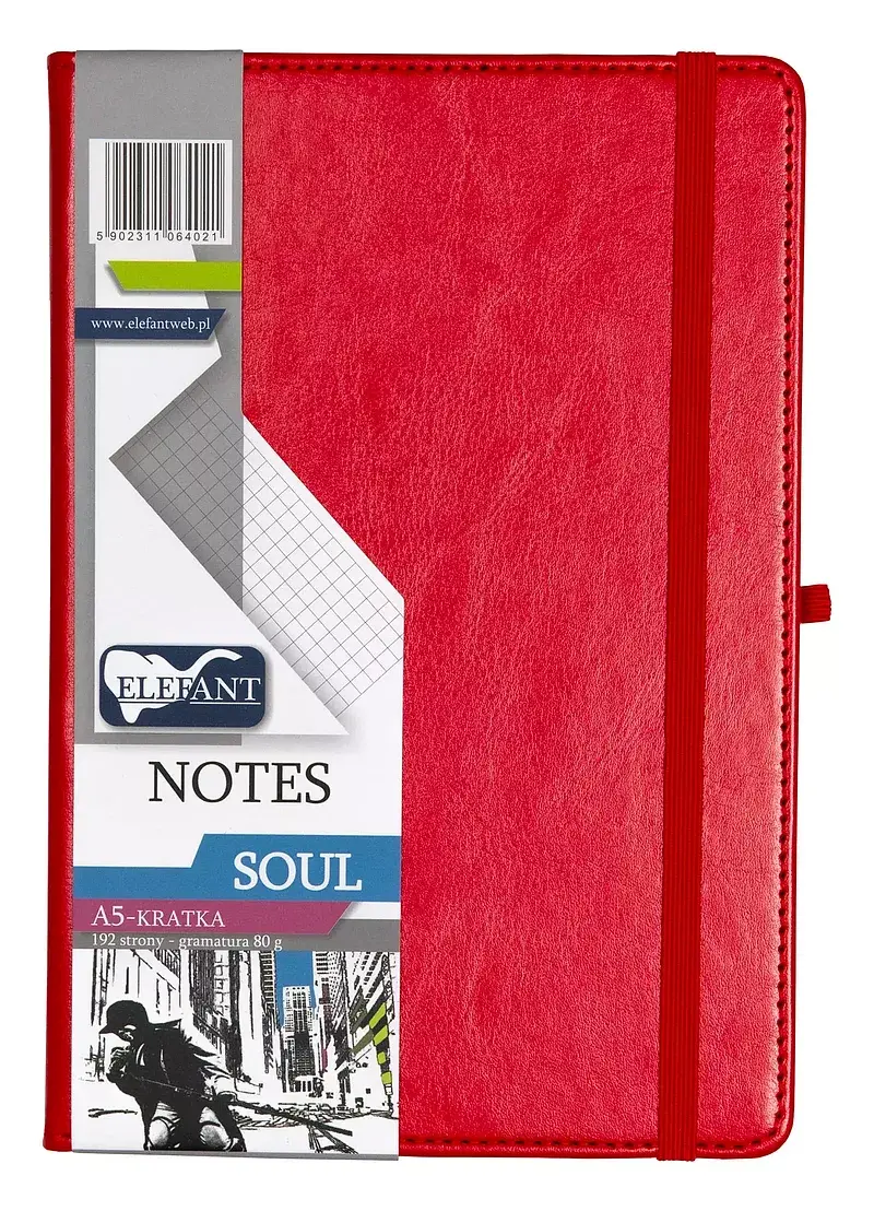 Notes a5 kratka soul czerwony