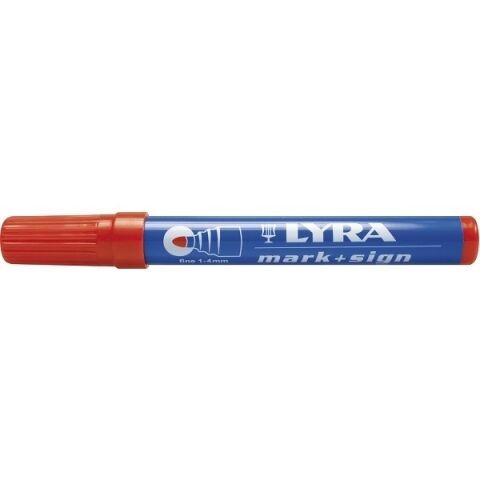 Marker permanentny MARK+SIGN fine 1-4mm czerwony