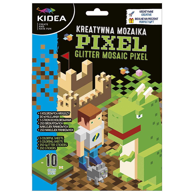 Kreatywna mozaika pixel kidea