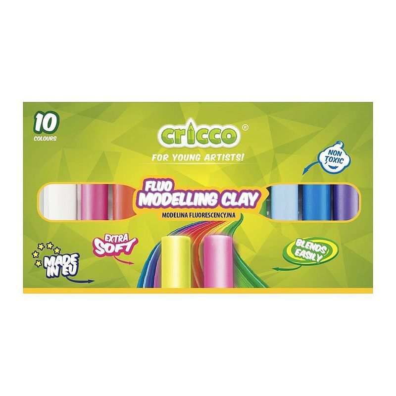 Modelina cricco fluorescencyjna 10 kolorów