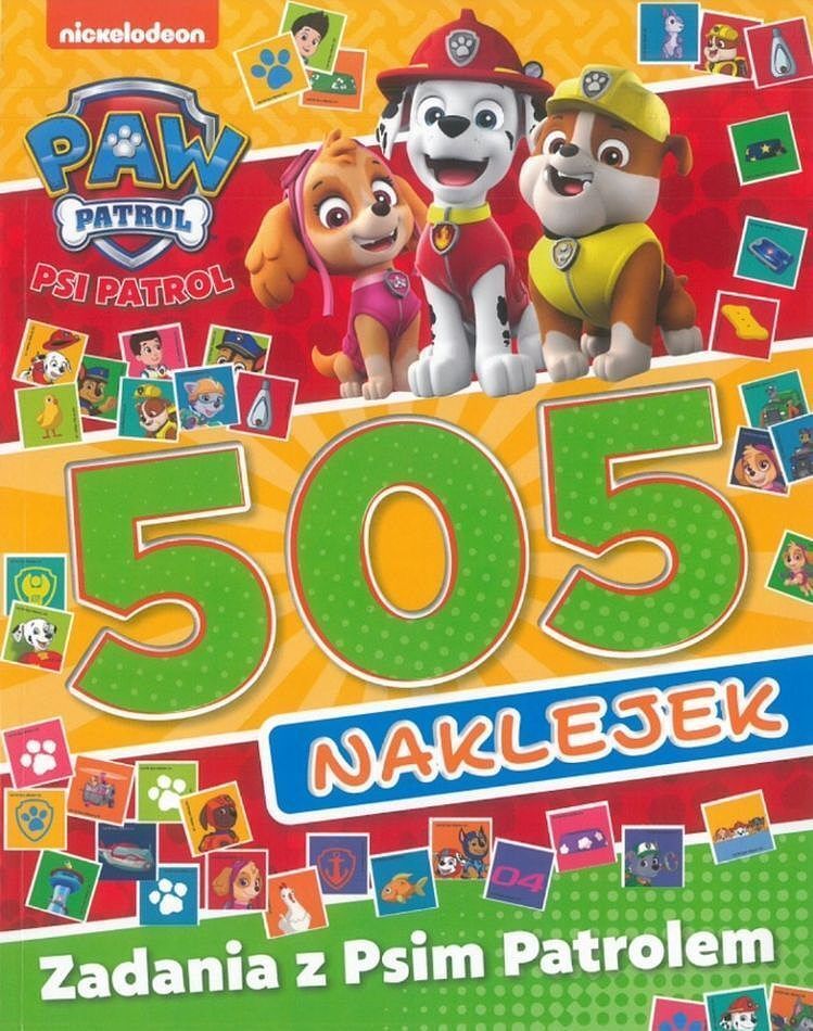 Psi Patrol 505 naklejek cz. 2 Zadania z Psim Patrolem