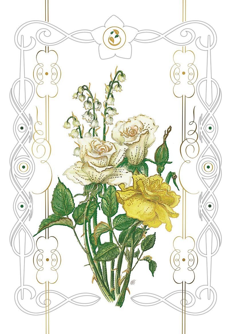 Karnet davinci 12x18 róże b-bd 502 064