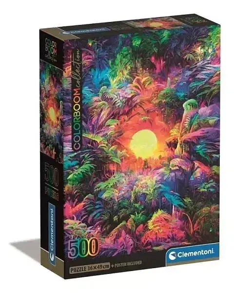 Puzzle 500 compact psychedelic jungle sunrise 35530