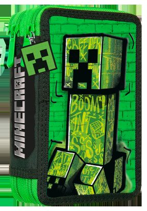 Piórnik dwukomorowy z wyposażeniem Minecraft MC00054