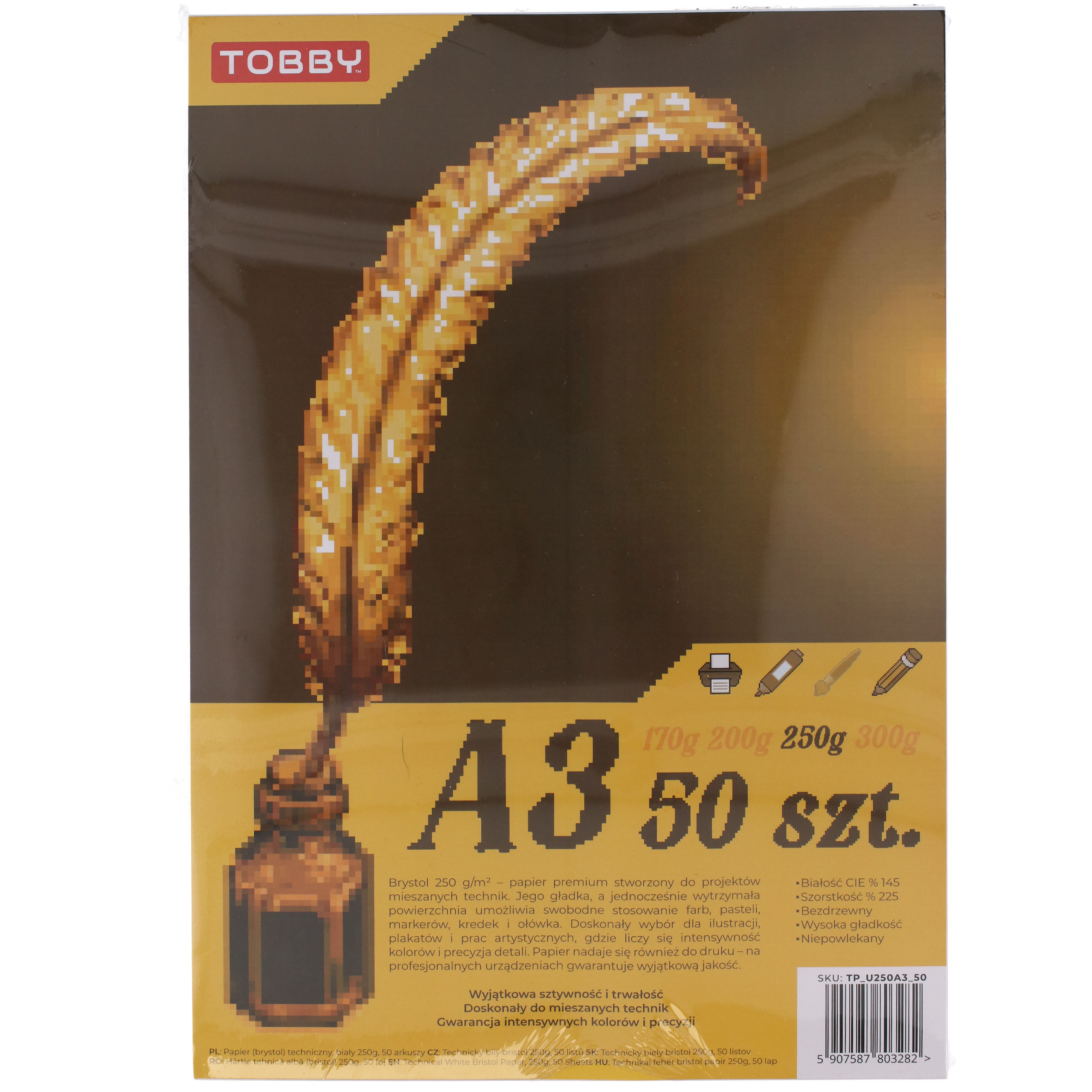 Papier Brystol A3 50 ark.250g