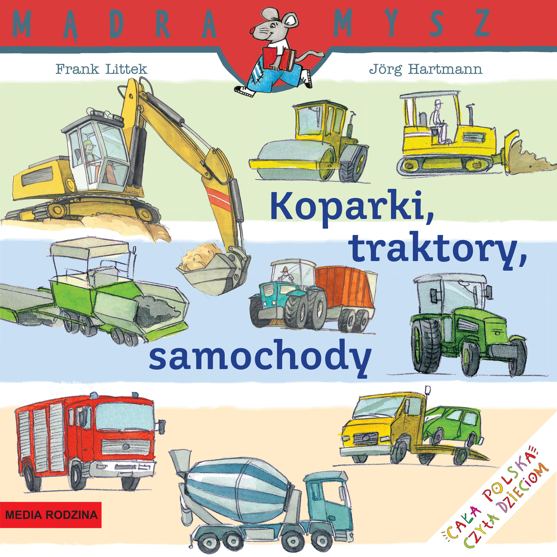 Koparki traktory samochody Mądra Mysz