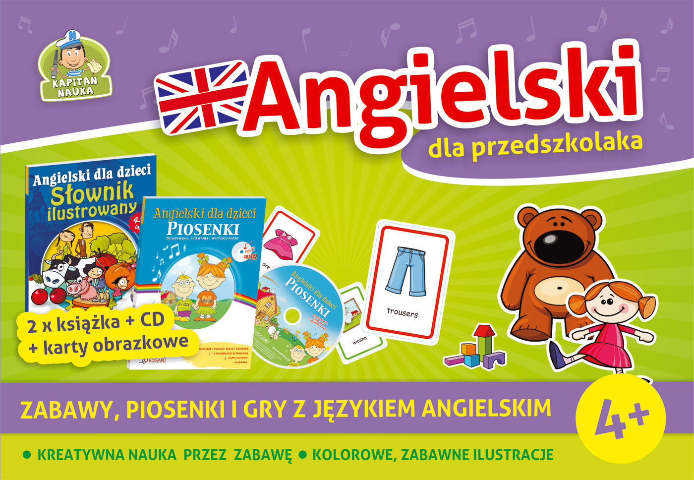 Kapitan Nauka Pakiet Angielski dla przedszkolaka 4+