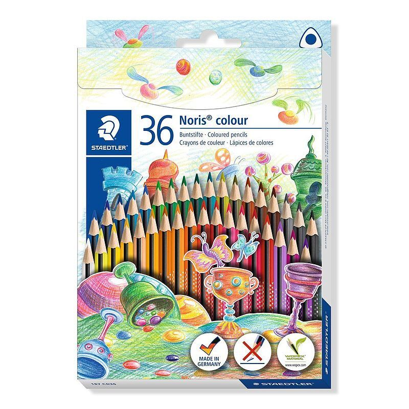 Kredki ołówkowe trójkątne noris colour wopex 36 kolorów staedtler
