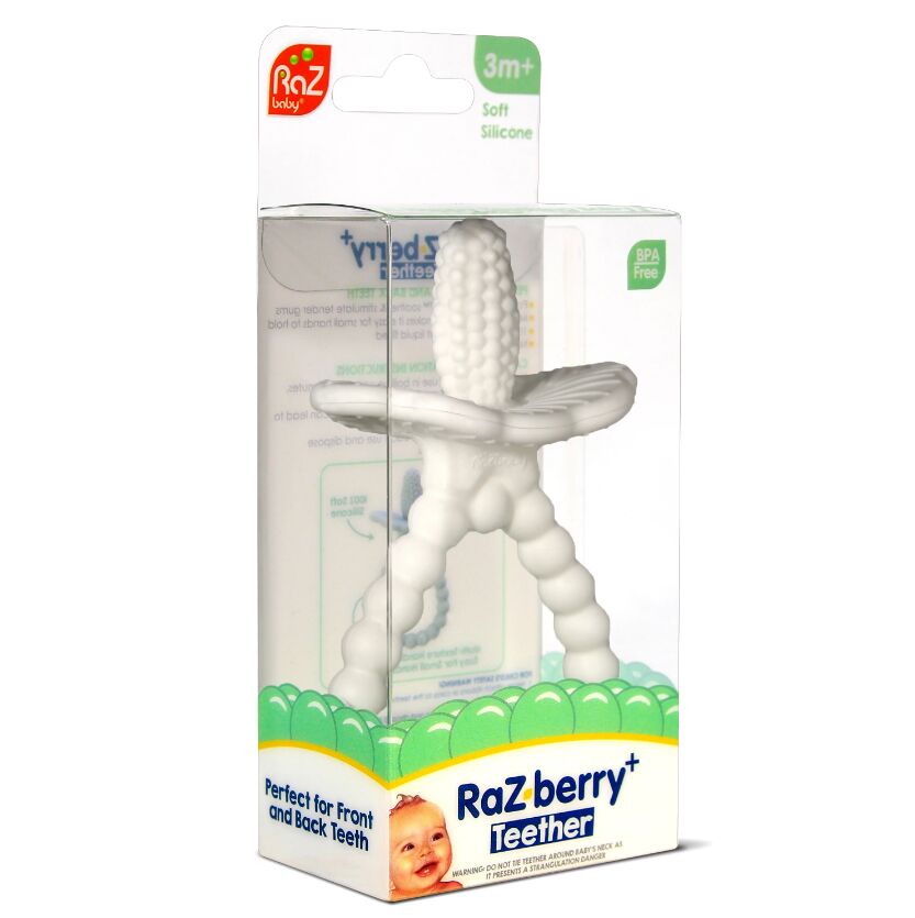 Gryzak silikonowy Soczysta Malina kremowy