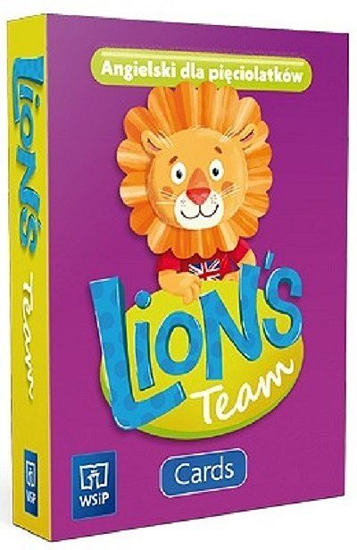 Język angielski lion's team cards przedszkole pięciolatek