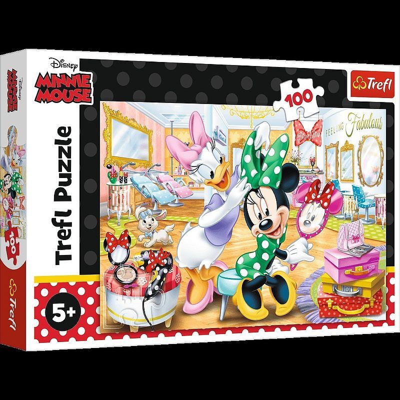 Puzzle 100 minnie w salonie kosmetycznym 16387