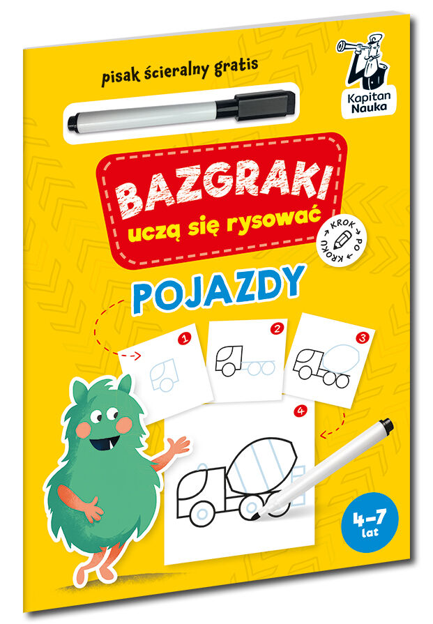 Bazgraki uczą się rysować. Pojazdy. Kapitan Nauka