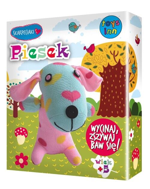 Skarpetkowe zwierzaki Piesek