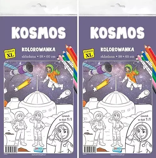 Kolorowanka XL. Kosmos 2szt/zgr