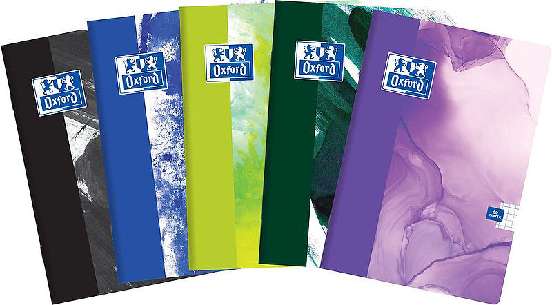 Zeszyt a4 60k linia oxford paint mix pakiet 5 szt