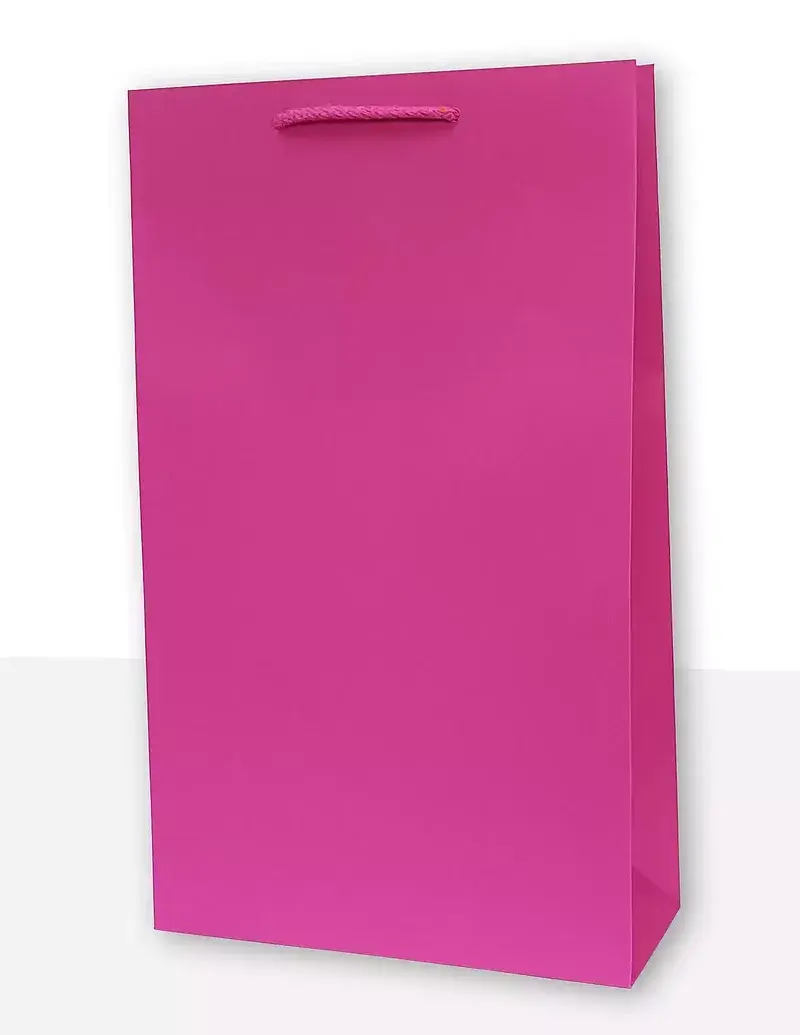 Torebka prezentowa jednobarwna t4 różowa 10 sztuk