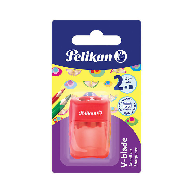 Temperówka podwójna z pojemnikiem 1 szt. Mix
