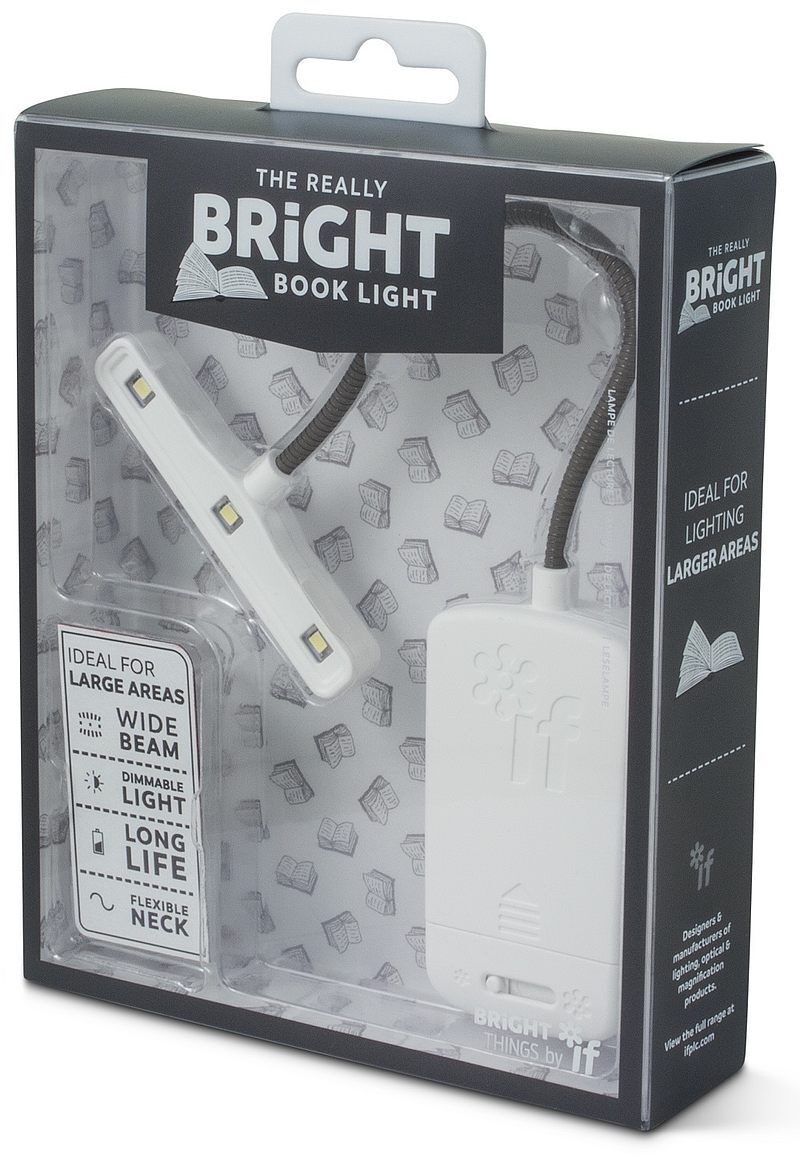 Bright book light - lampka do książki - biała