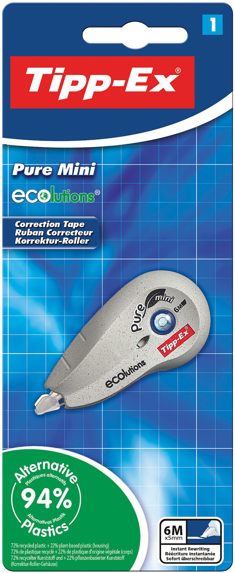 Korektor tipp-ex pure mini ecolutions tape