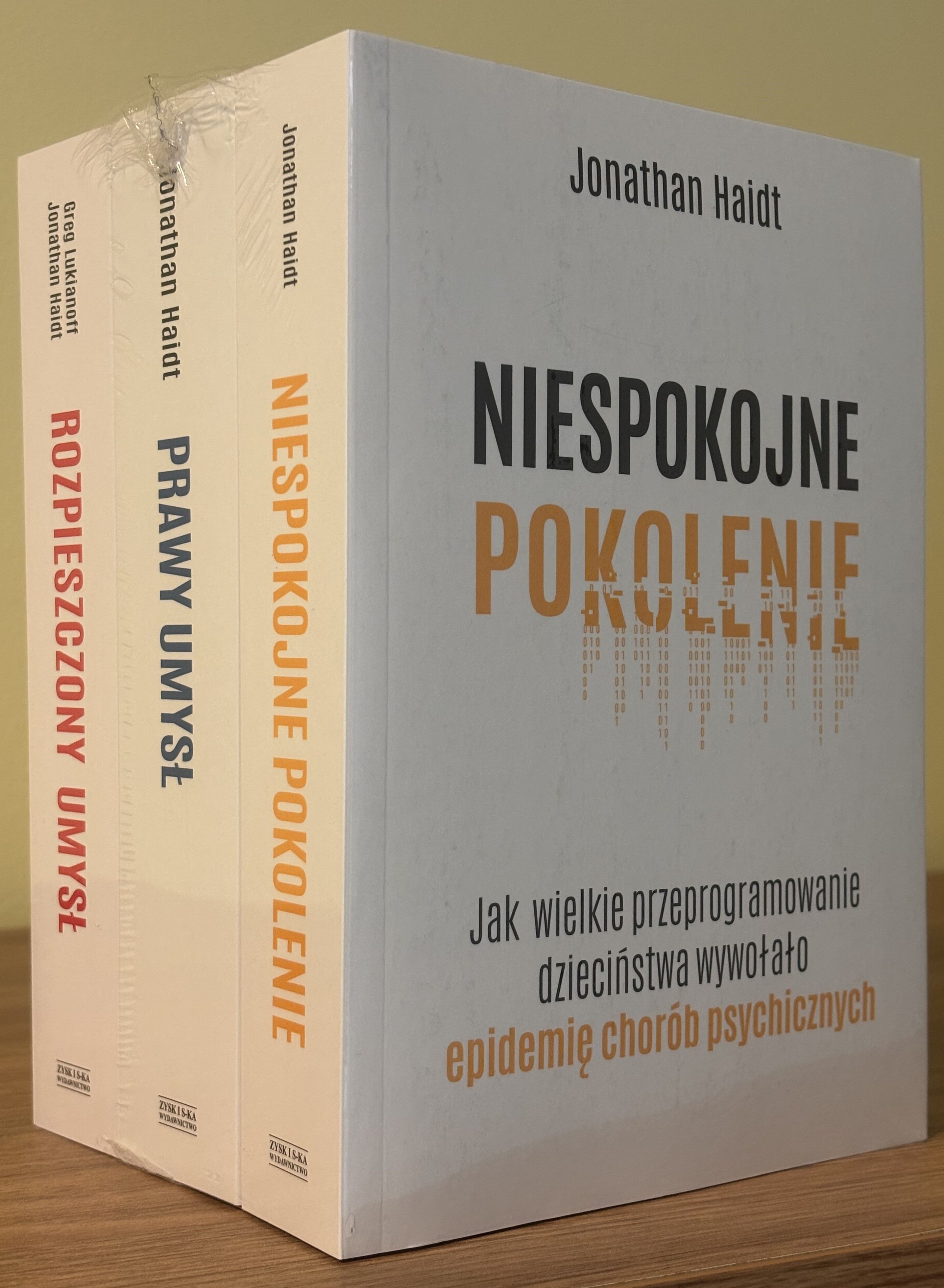 PAKIET Niespokojne pokolenie, Prawy umysł, Rozpieszczony umysł