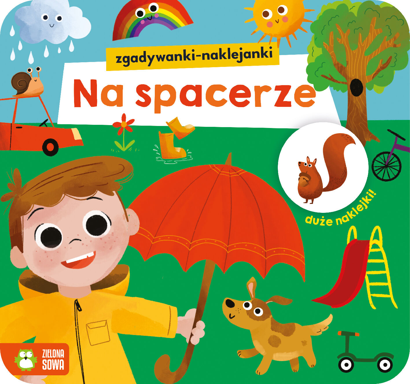 Zgadywanki-naklejanki. Na spacerze