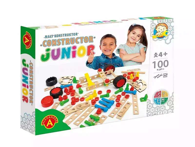 Mały konstruktor Junior 100 elementów