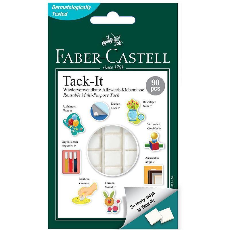 Masa mocująca faber-castell tack-it 50 gm biała
