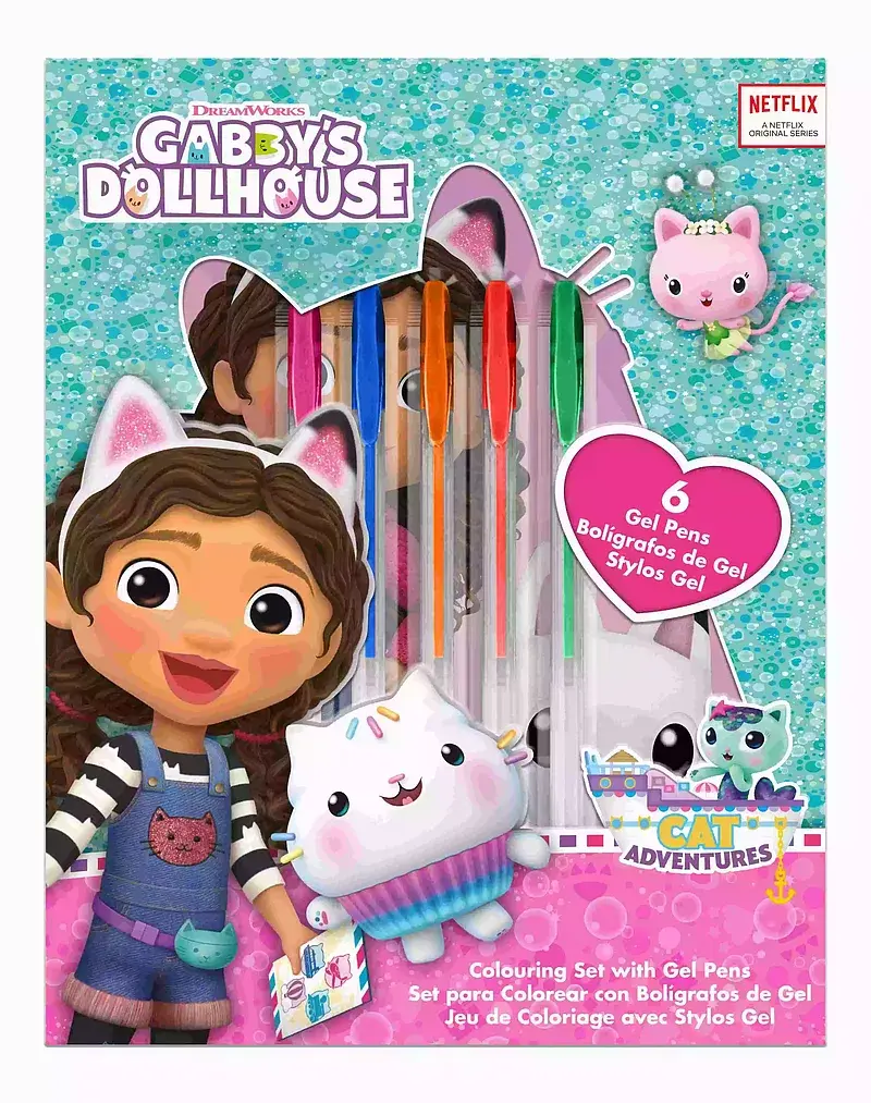 Zestaw piśmienniczy gabby's dollhouse 7 elementów  gd00064
