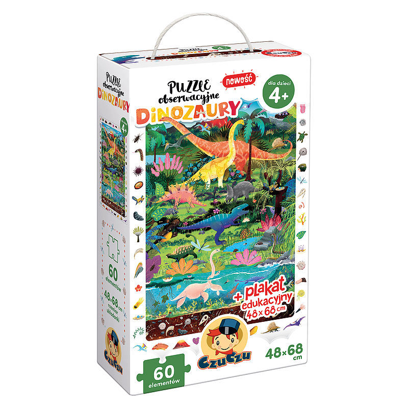 Puzzle obserwacyjne dinozaury