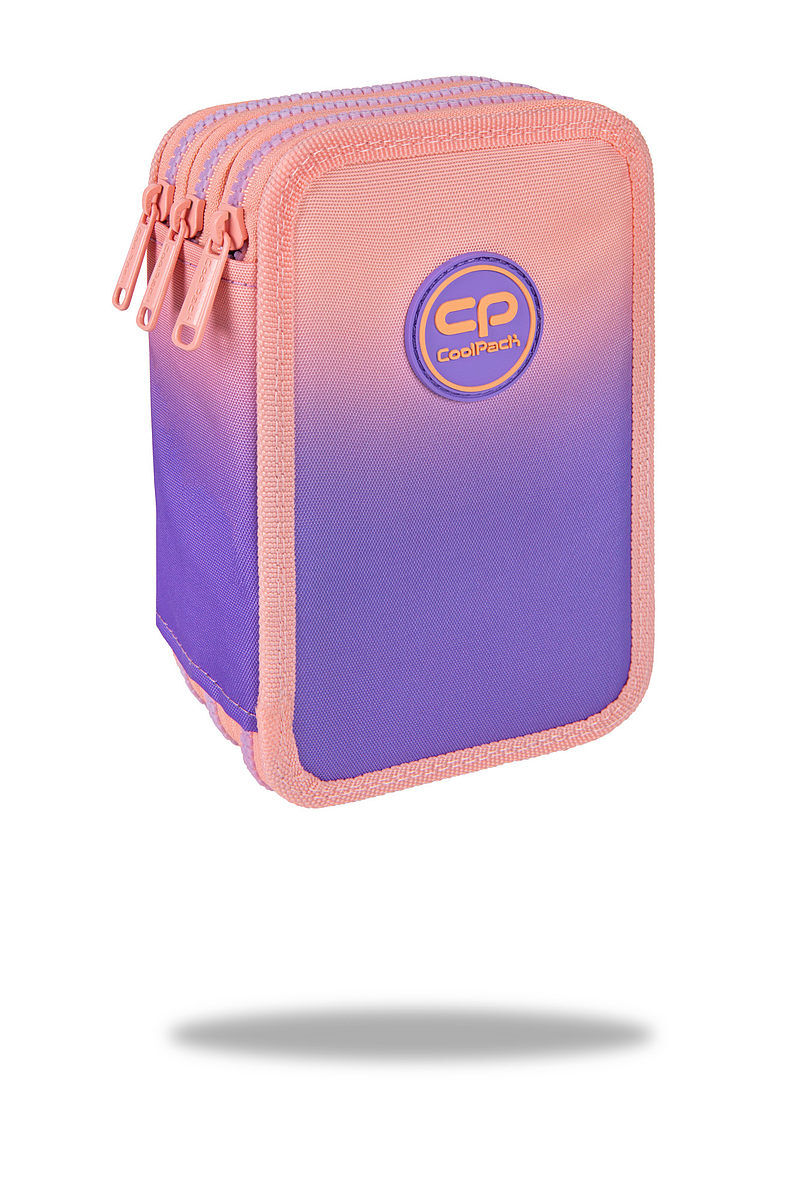 Piórnik 3-komorowy z wyposażeniem coolpack jumper 3 gradient berry