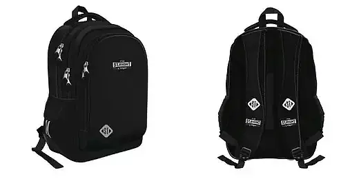 Plecak 3-komorowy st. Black vintage