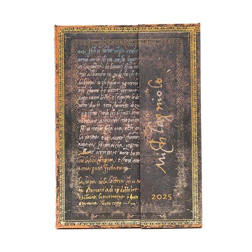 Kalendarz Paperblanks 2025 Michelangelo, Handwriting Midi tygodniowy VER