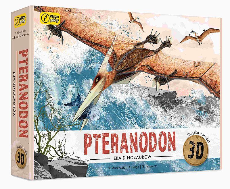 Pteranodon. Puzzle 3D + Książka