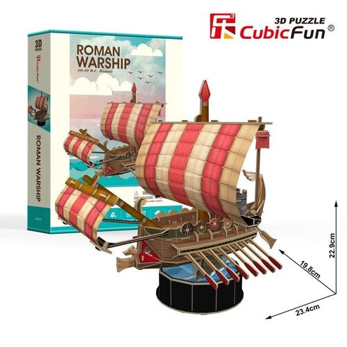 Puzzle 3D Żaglowiec Roman Warship 85 elementów