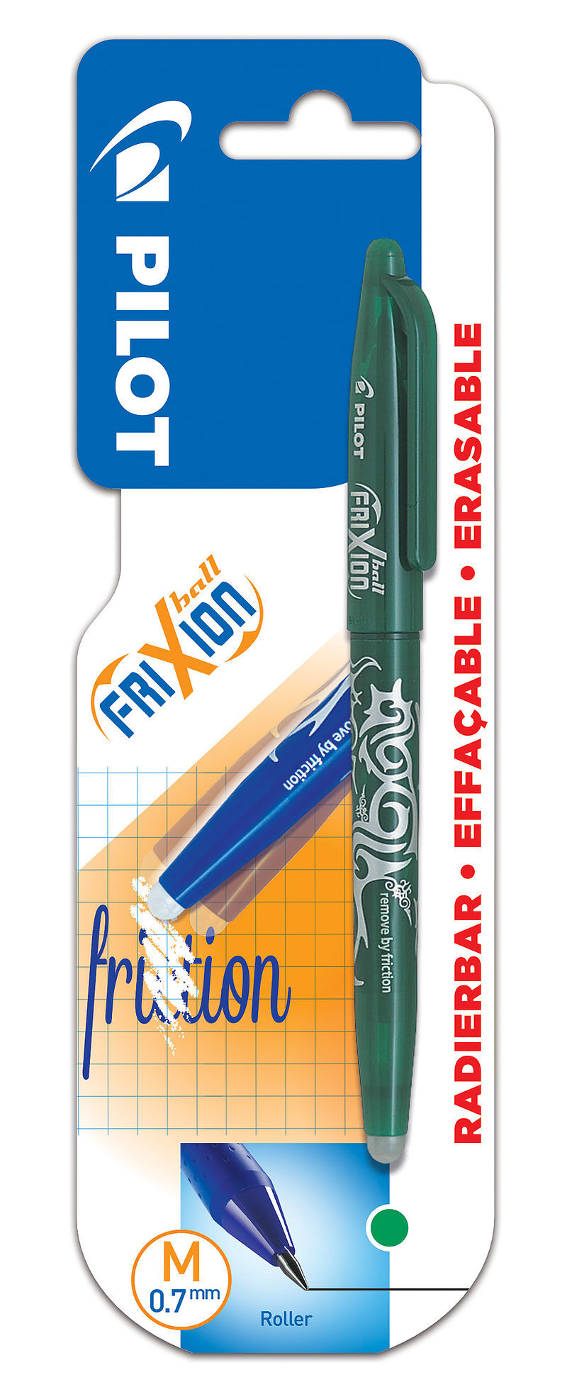 Pióro kulkowe pilot frixion clicker zielony blister