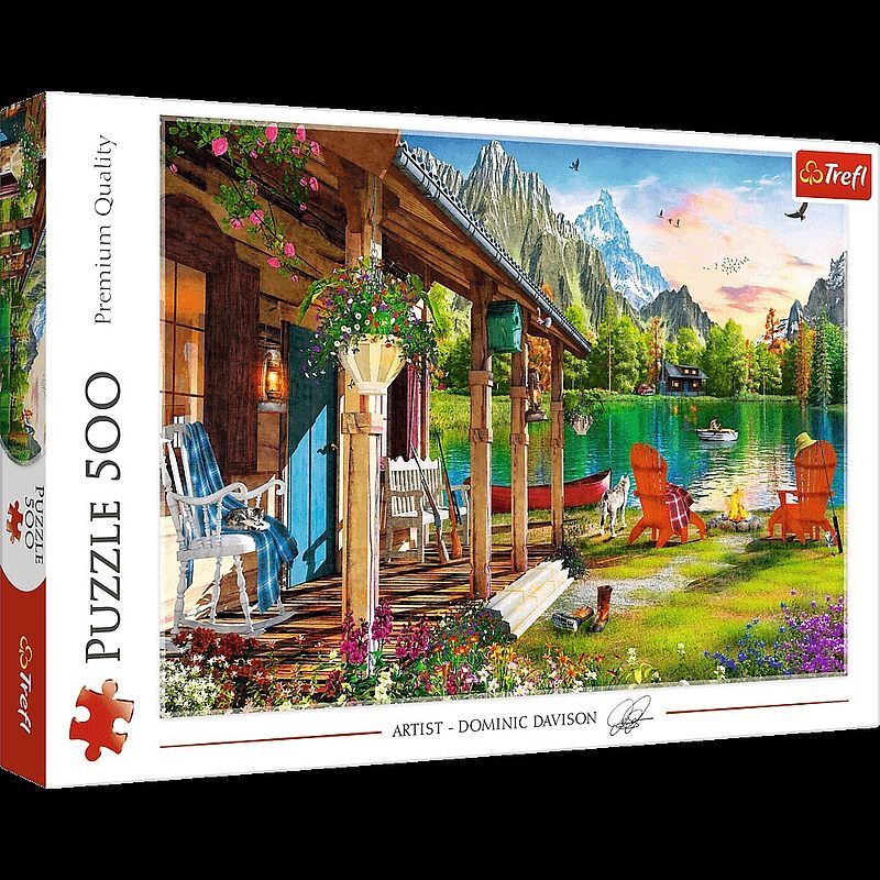 Puzzle 500 domek w górach 37408