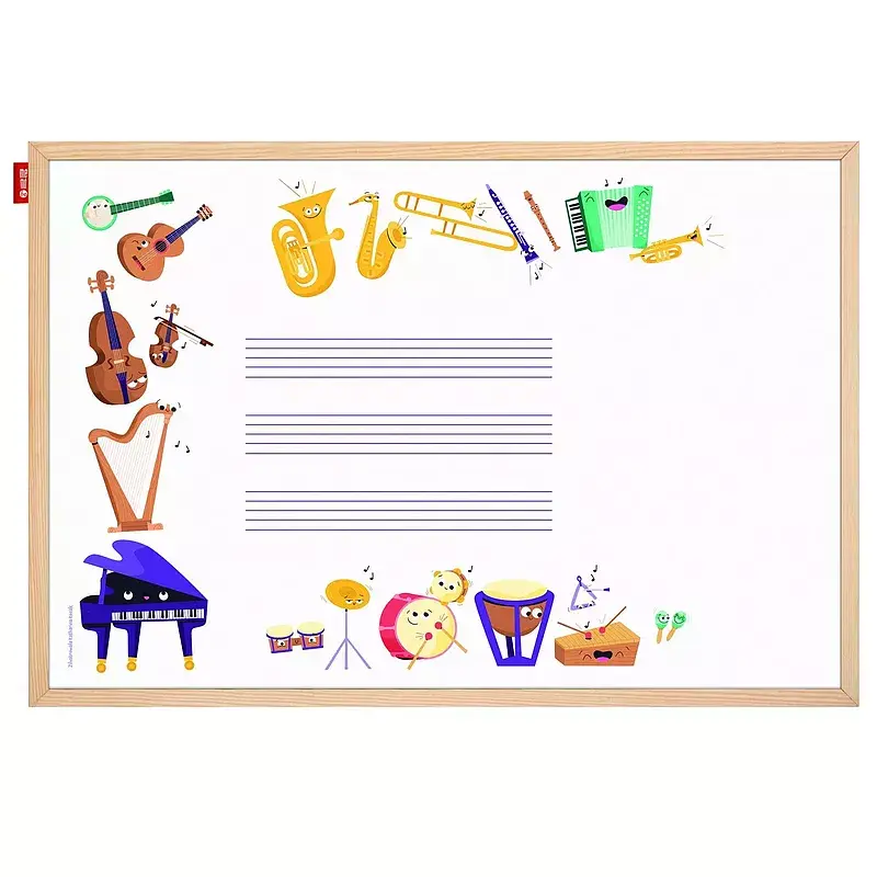 Tablica edukacyjna memobe music adventure!  60x40 cm